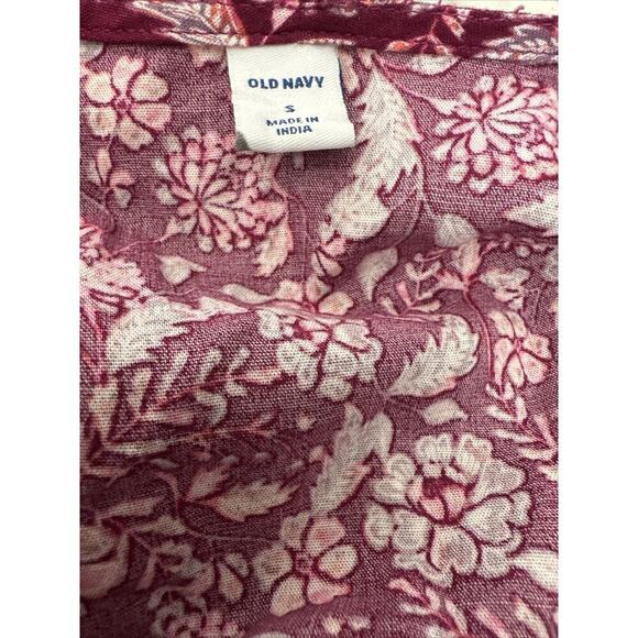 NWT Old Navy Womens Floral Print Midi Maxi Dress Puff Sleeve Size Small Prairie - Picture 5 of 6
